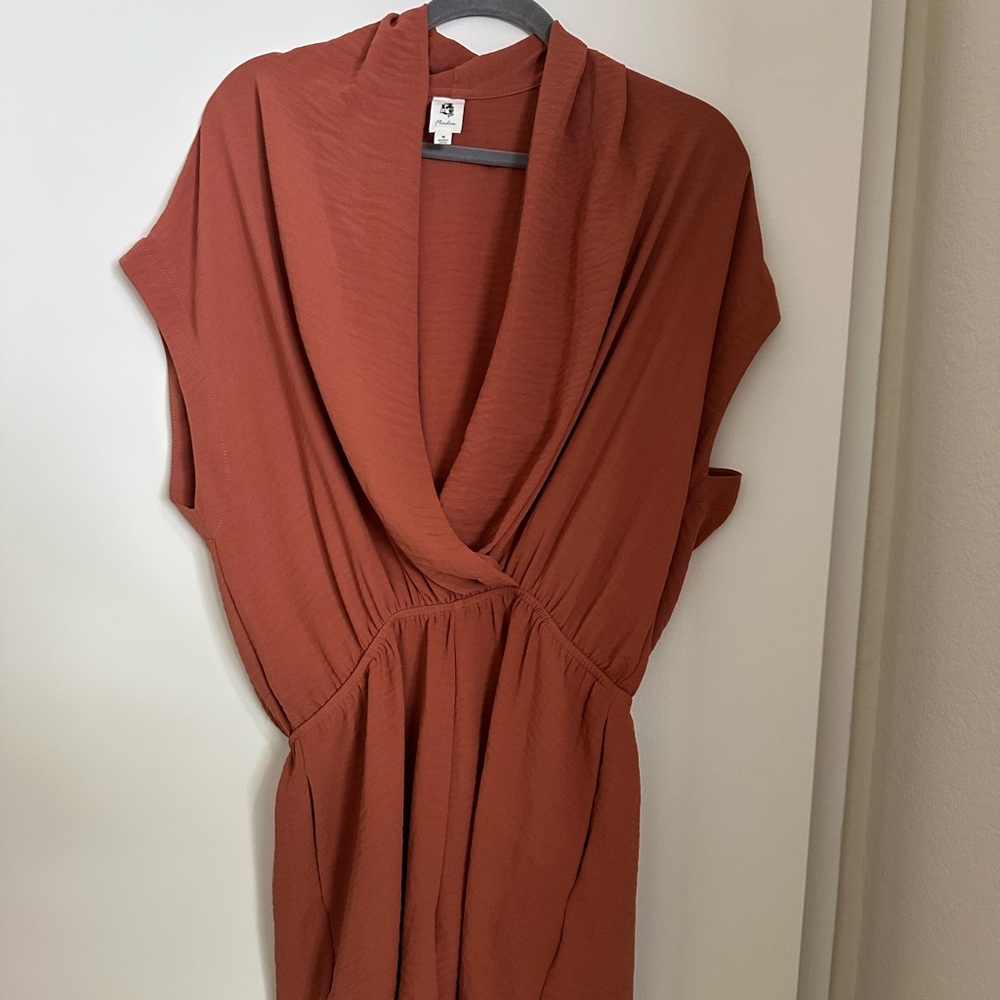 Flawless Orange Romper